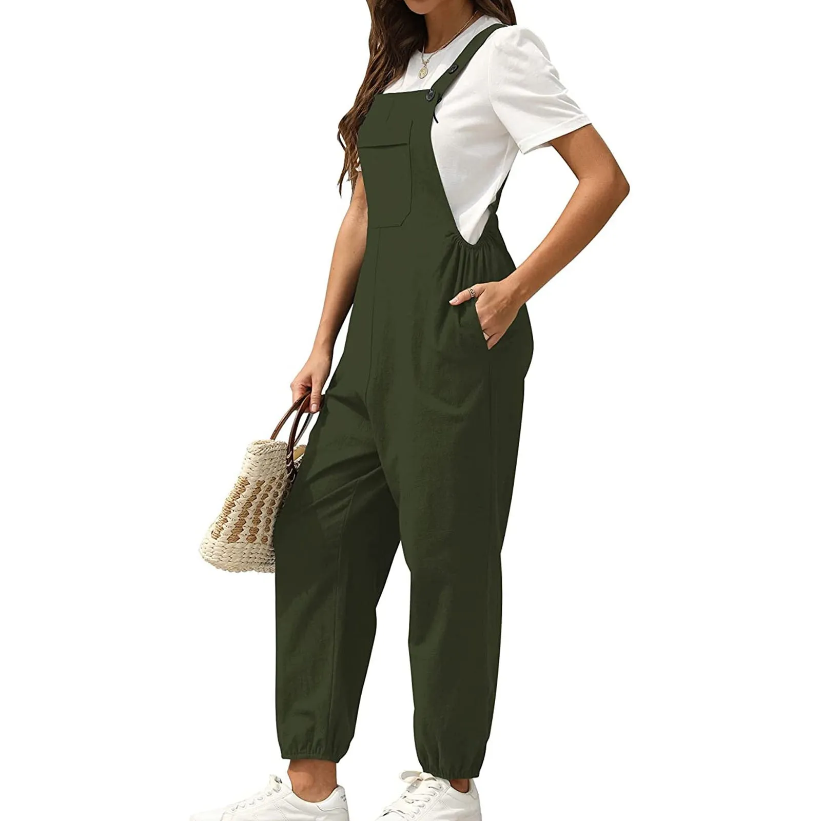 Funki Buys | Pants | Women's Wide Leg Casual Overall Rompers