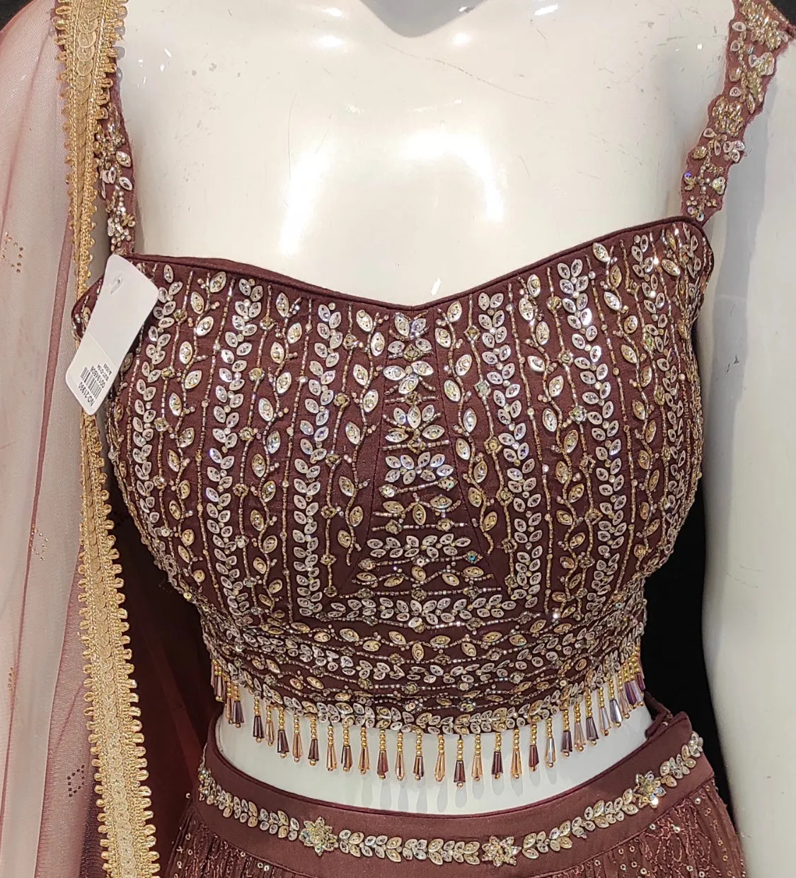 Georgette Lehenga Choli With Hand Embroidery