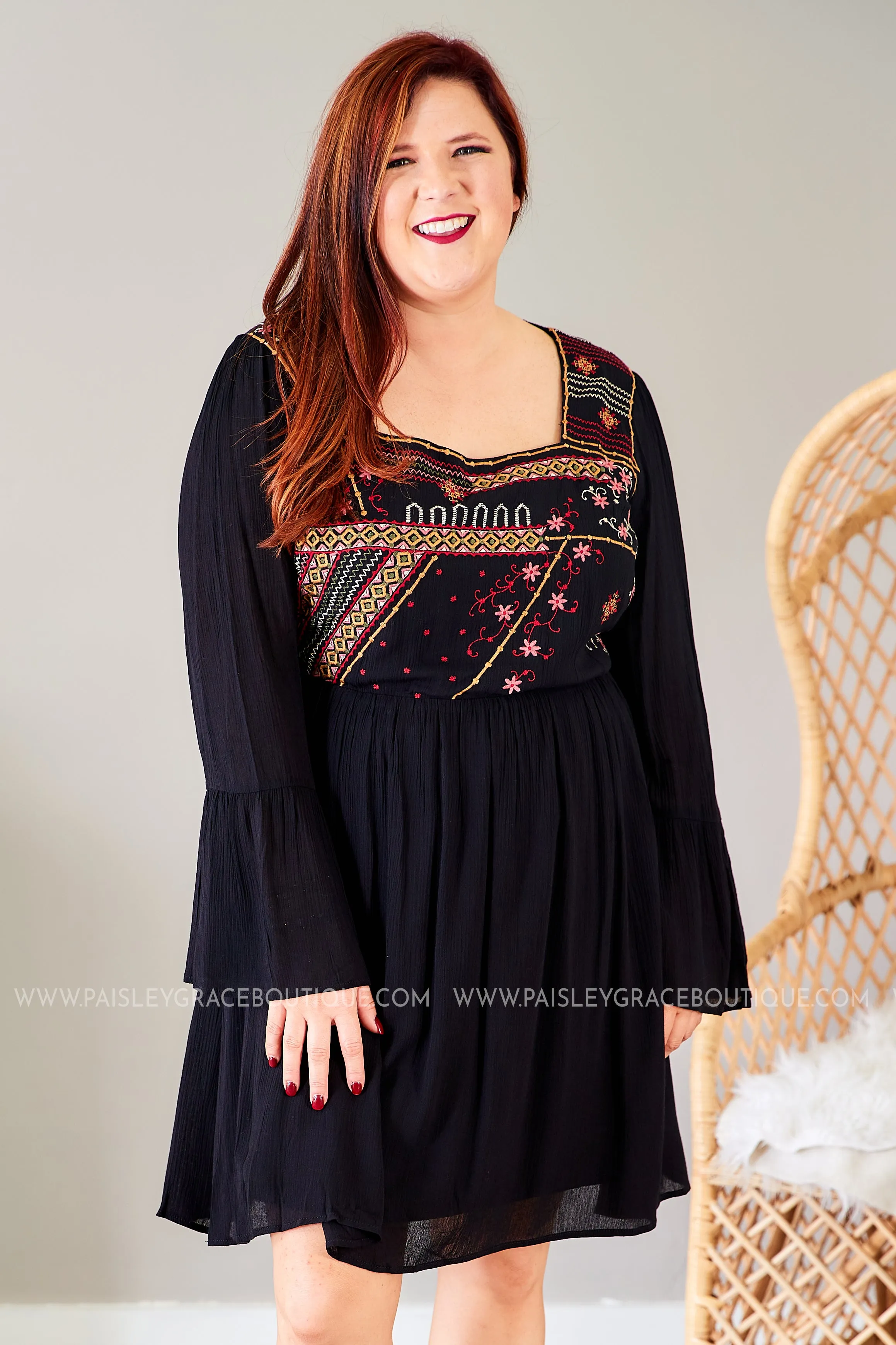 Gianna Embroidered Dress - FINAL SALE