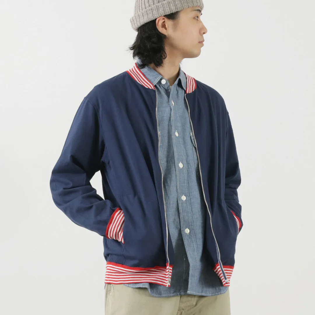 GOOD ON / Striped Rib Tee Track Jacket