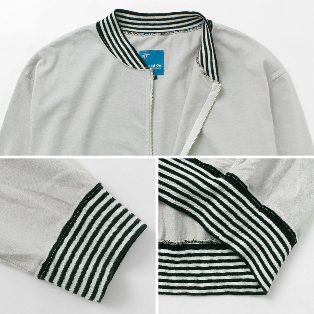 GOOD ON / Striped Rib Tee Track Jacket