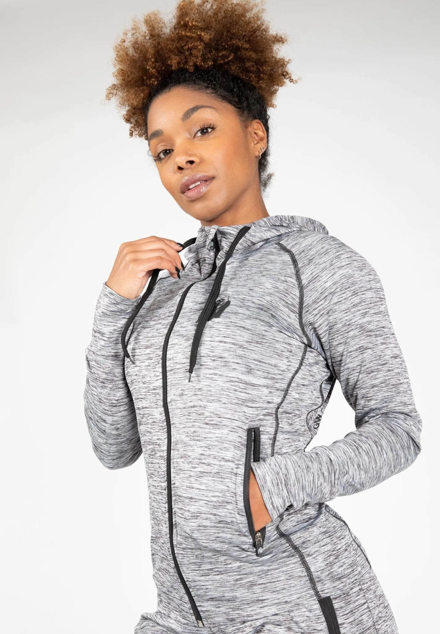 Gorilla Wear Shawnee Zipped Hoodie - Mixed Grey