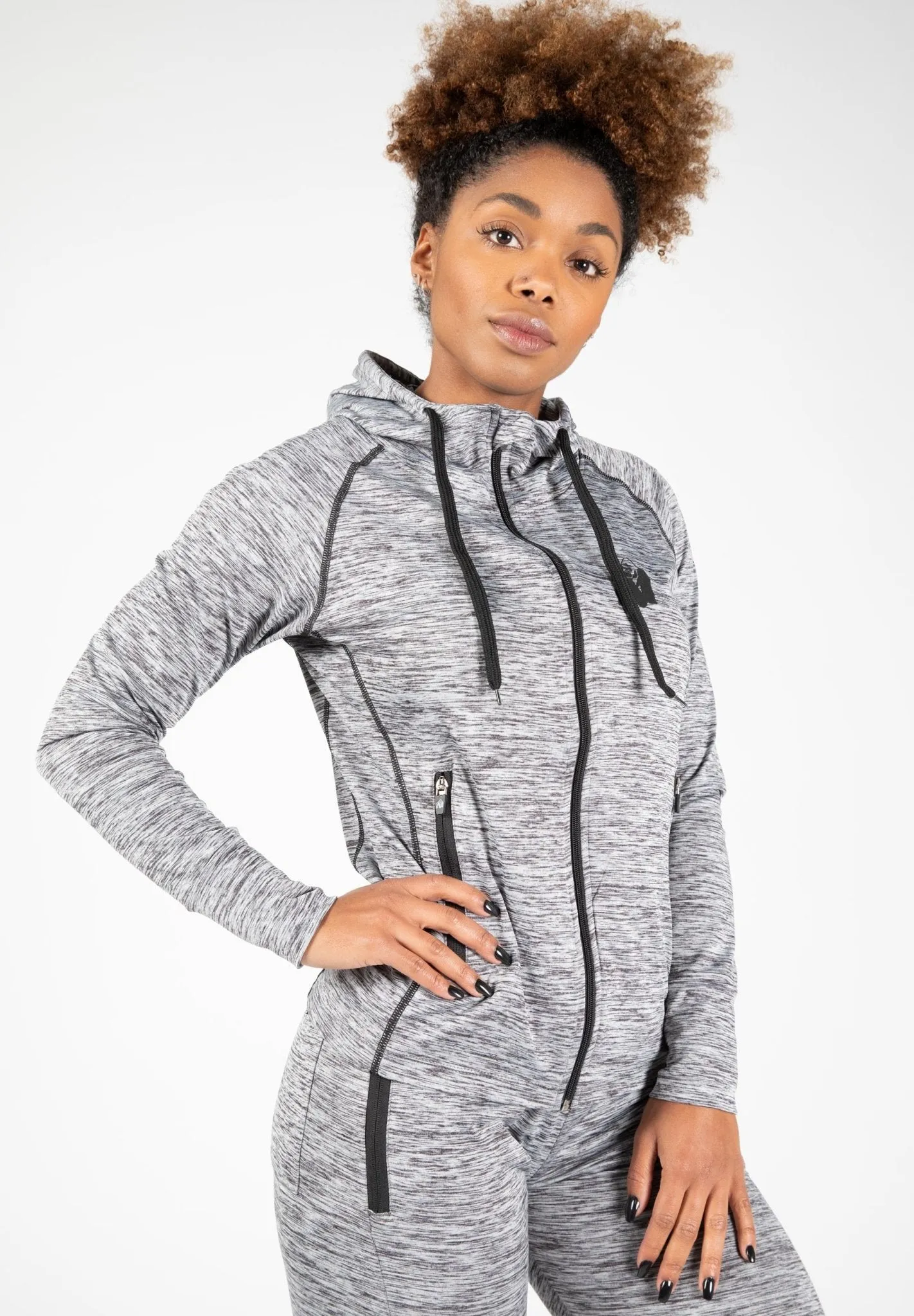 Gorilla Wear Shawnee Zipped Hoodie - Mixed Grey