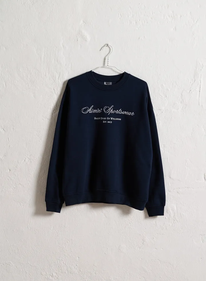 Heritage Sweatshirt | Navy/Off White