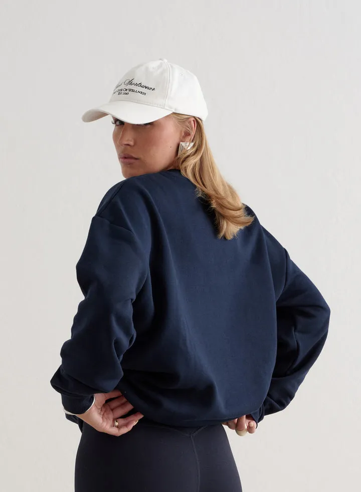 Heritage Sweatshirt | Navy/Off White