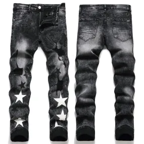 Hot Sale Skinny Stacked Men Designer Jeans