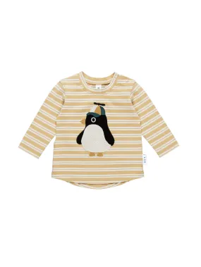 Huxbaby Cool Penguin Stripe Top