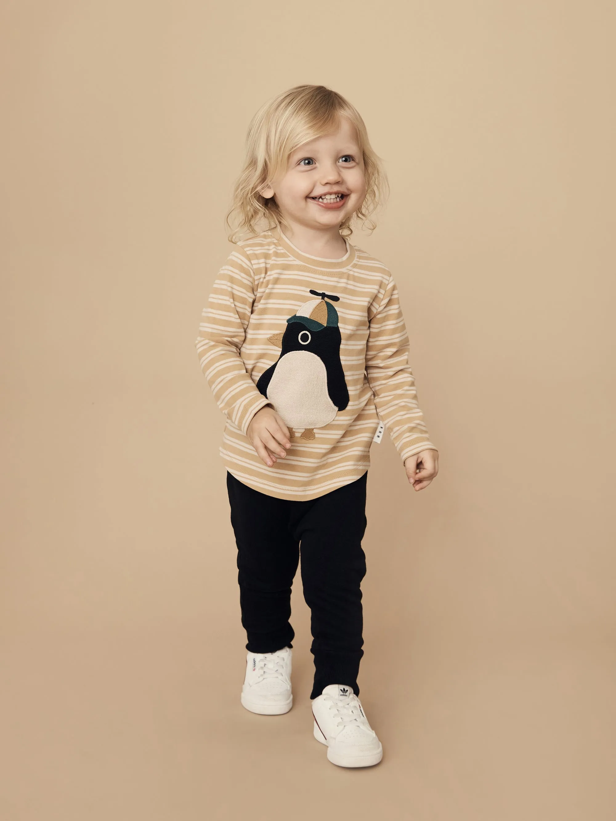 Huxbaby Cool Penguin Stripe Top