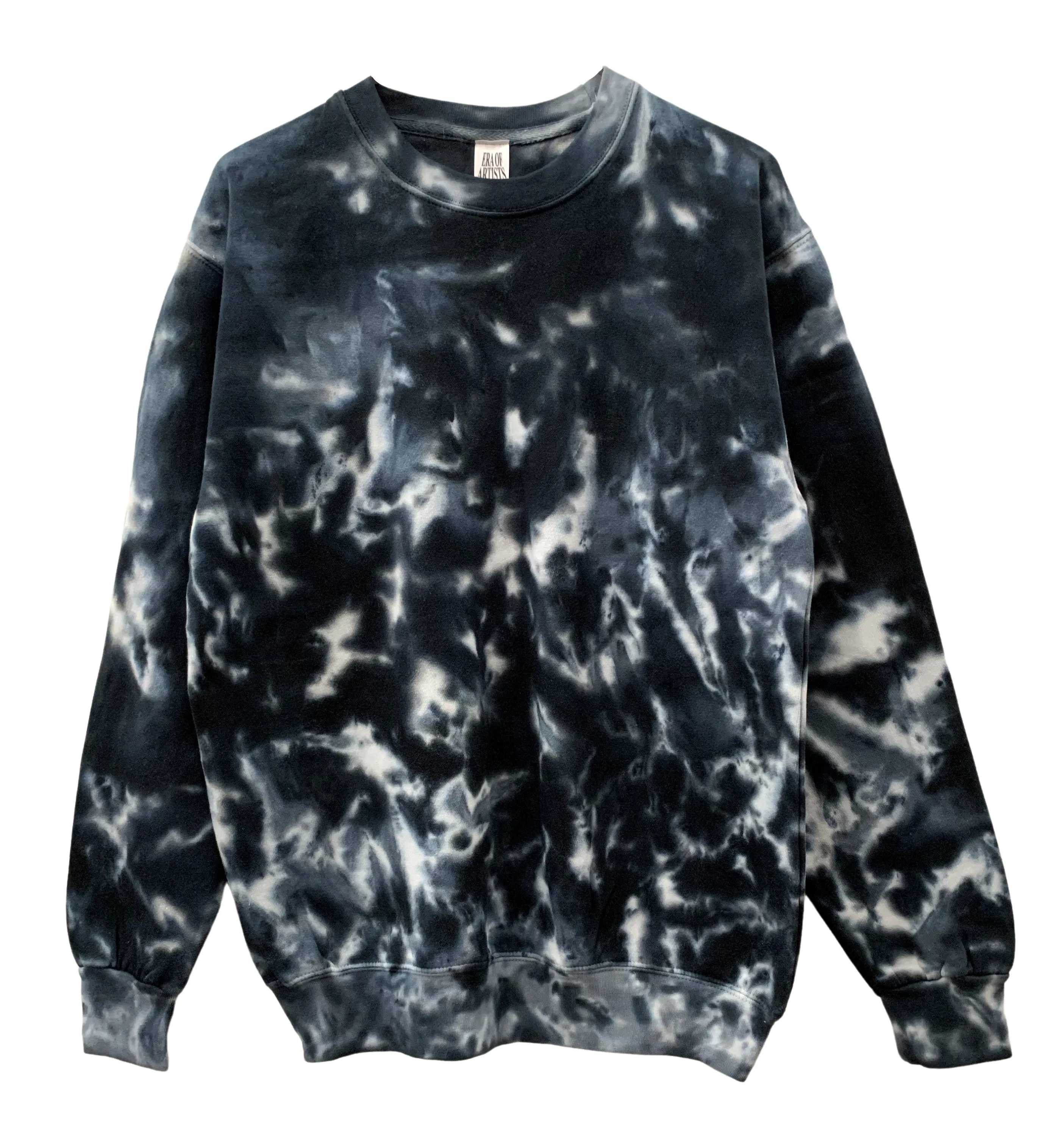 Inkblot Black and Gray Tie-Dye Unisex Crewneck Sweatshirt