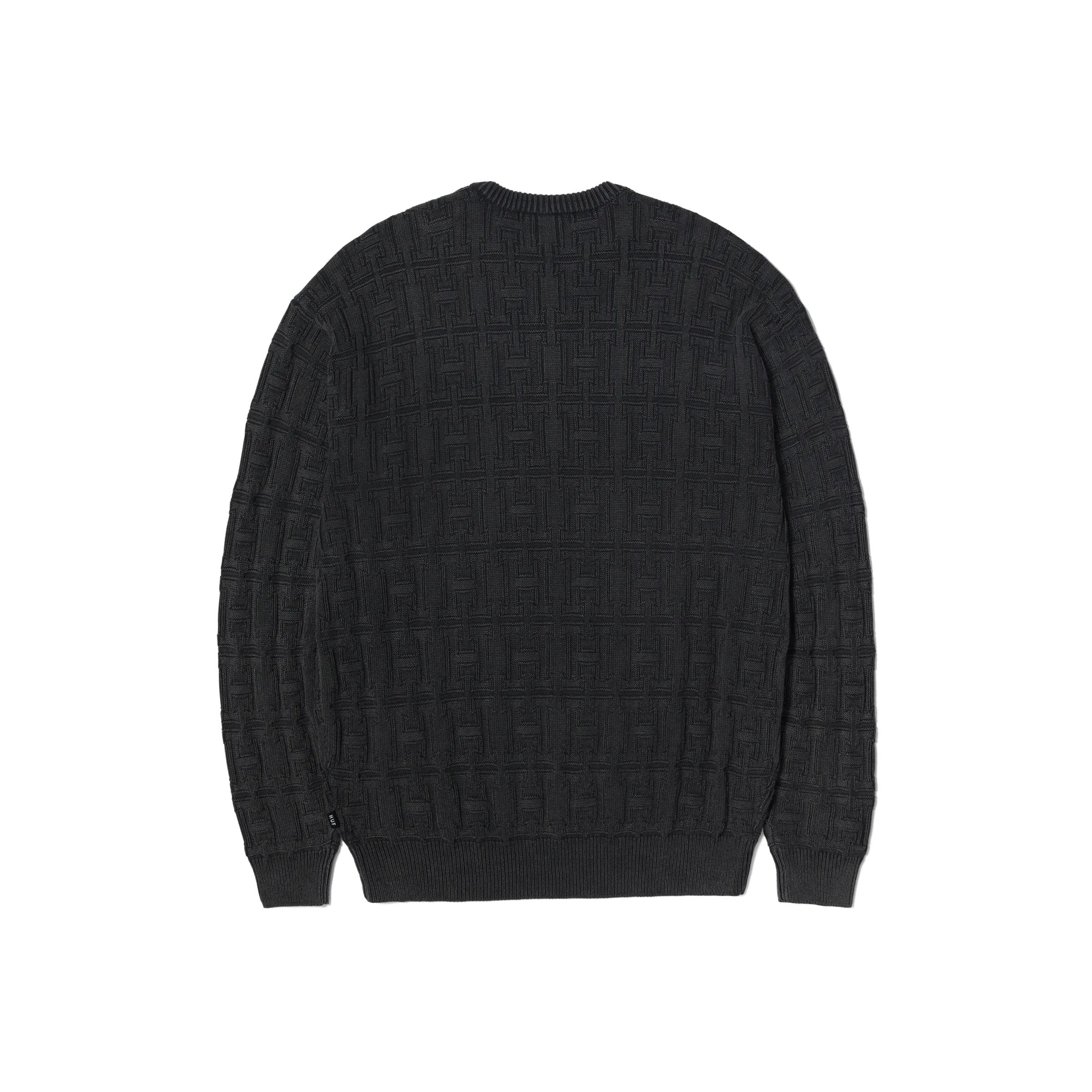 Interlaced Jacquard Overdyed Crew