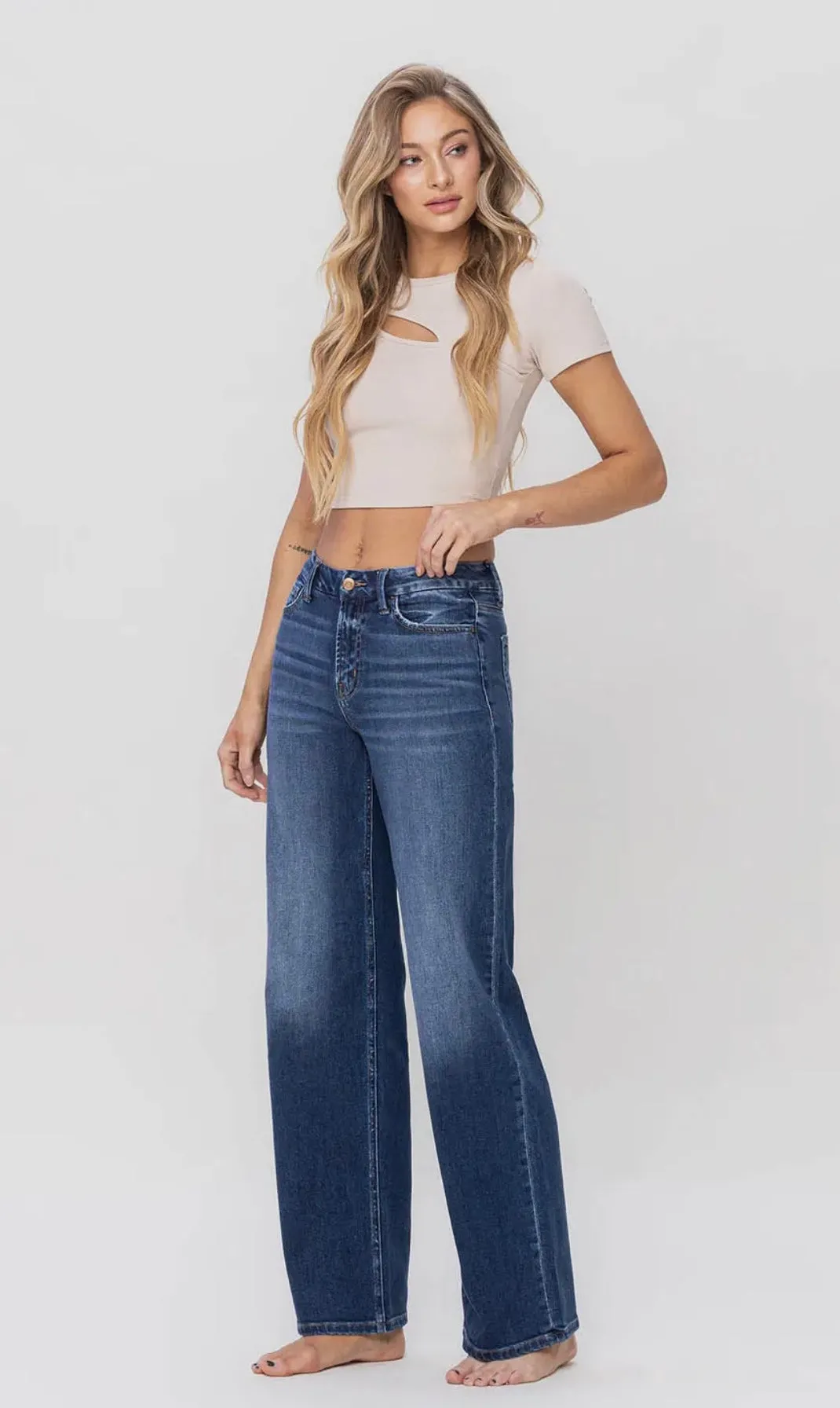 Irresistible wide leg denim - flying monkey