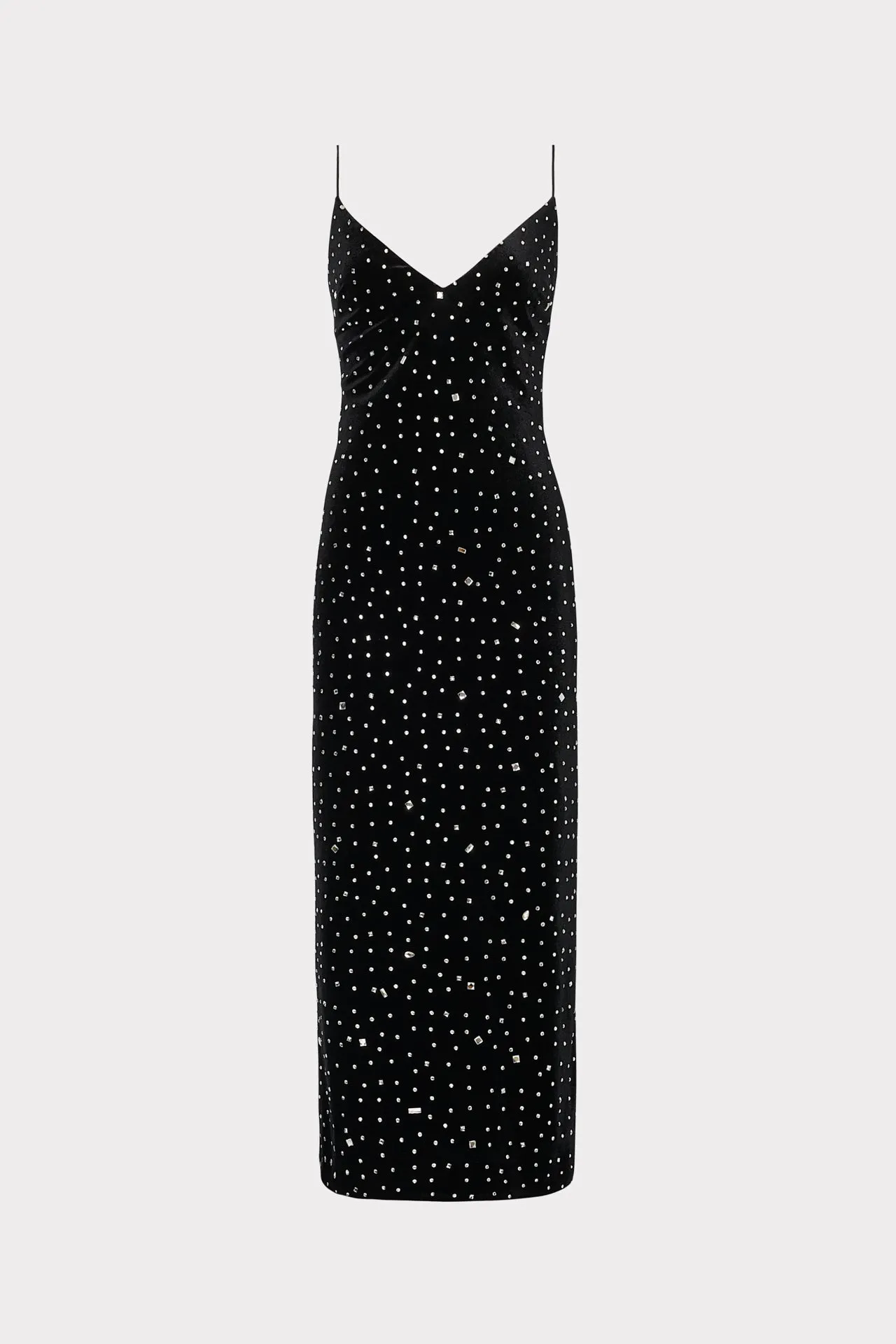 Ivy Velvet Crystal Embellished Slip Dress