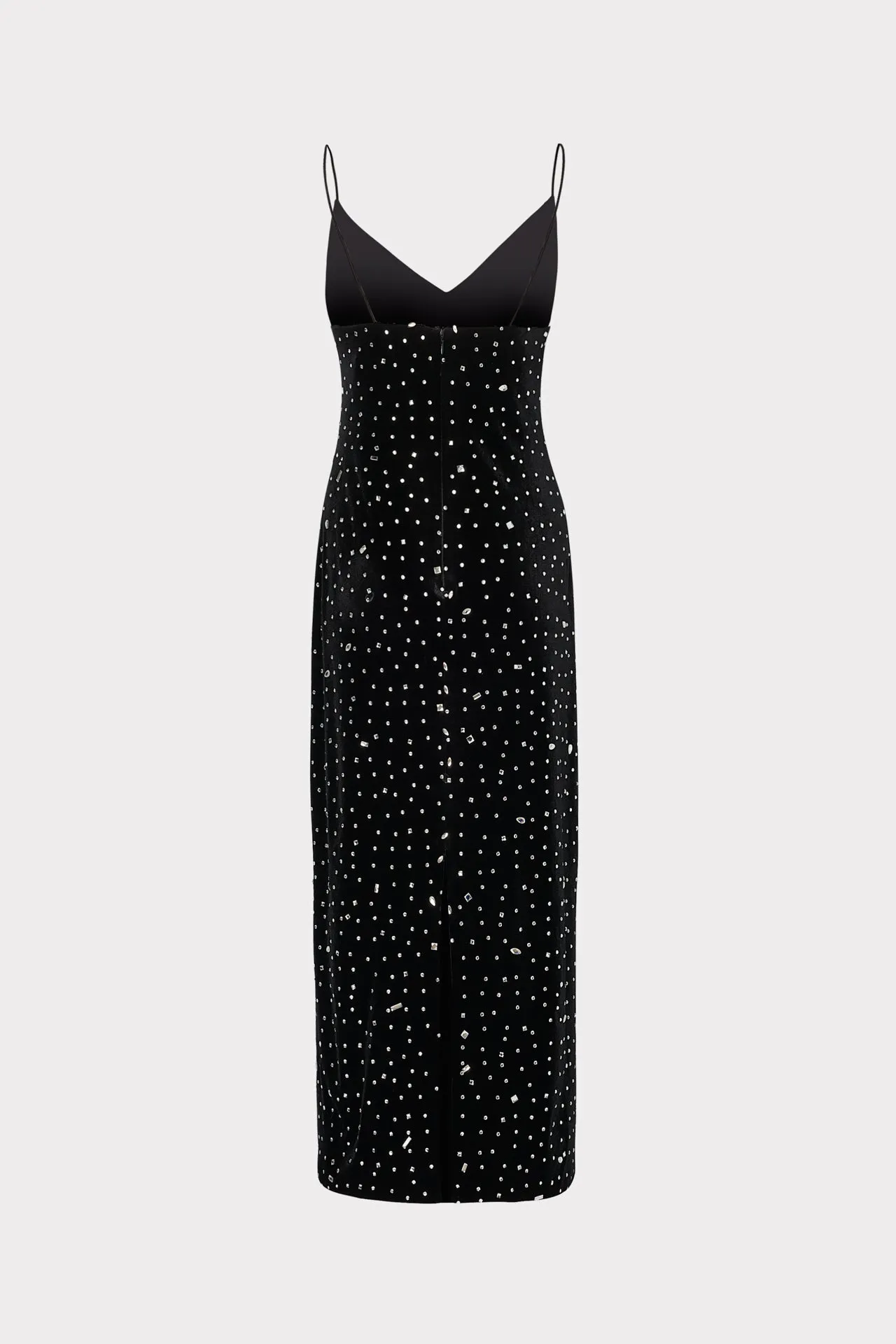 Ivy Velvet Crystal Embellished Slip Dress