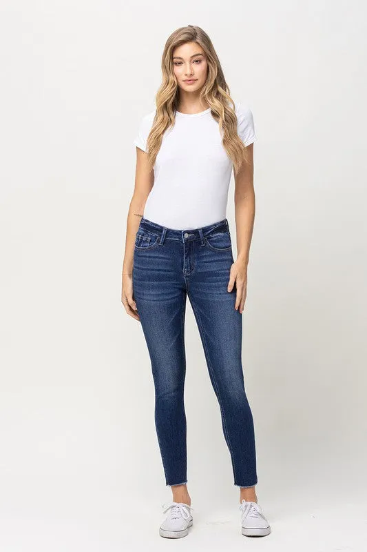 Josie Mid Rise Crop Skinny