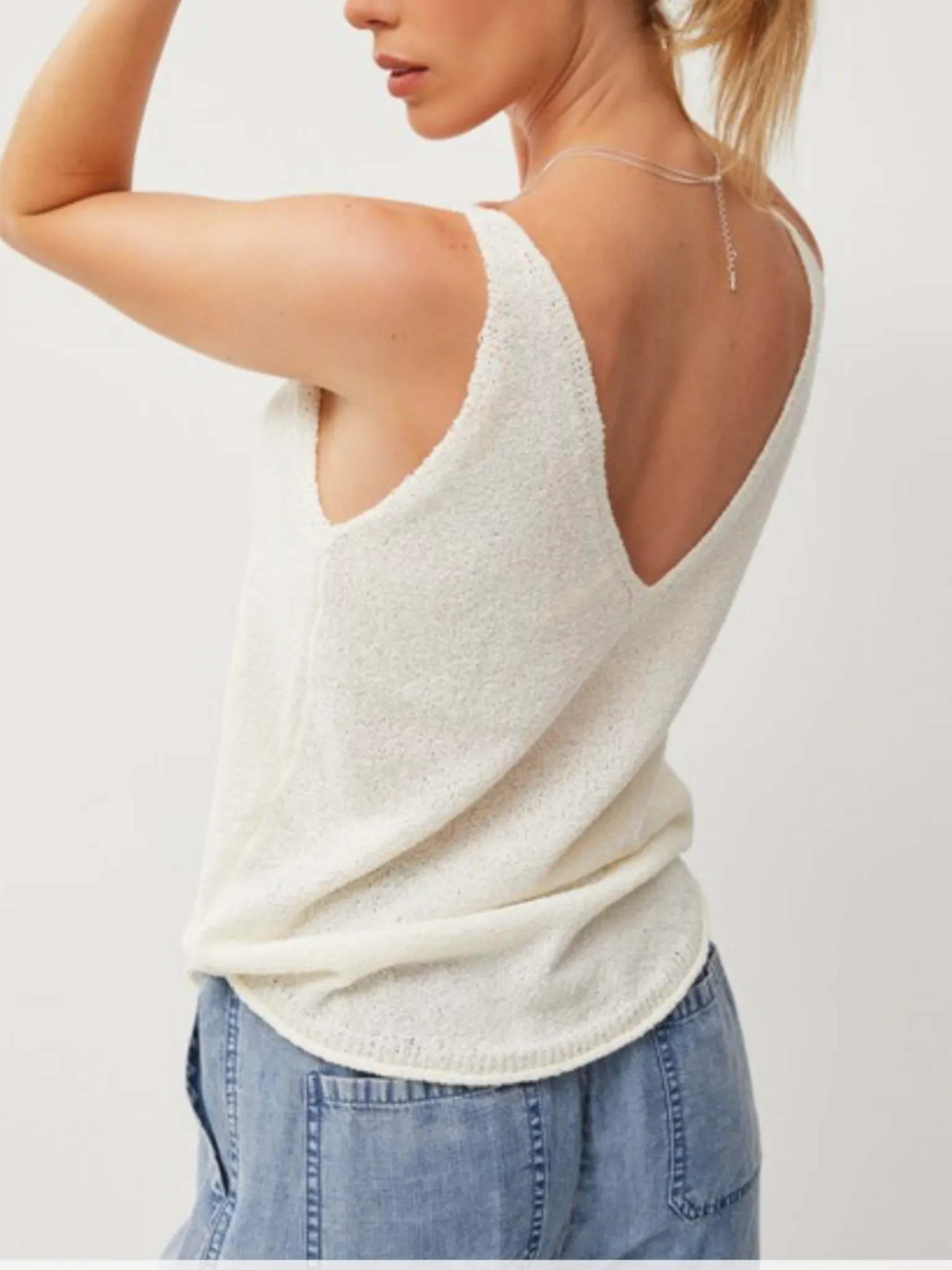 Katherine Sweater Tank - Ivory