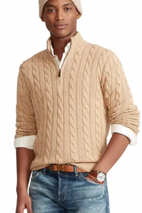 Knitted Zip-Turtleneck Sweater Men