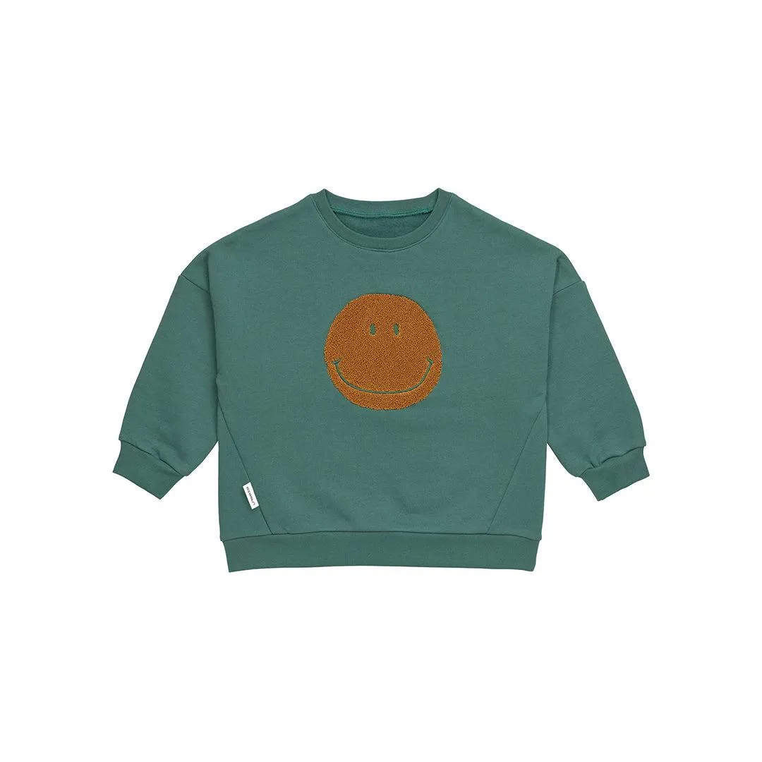 Lassig Kids Sweater - Little Gang - Ocean Green - Smile