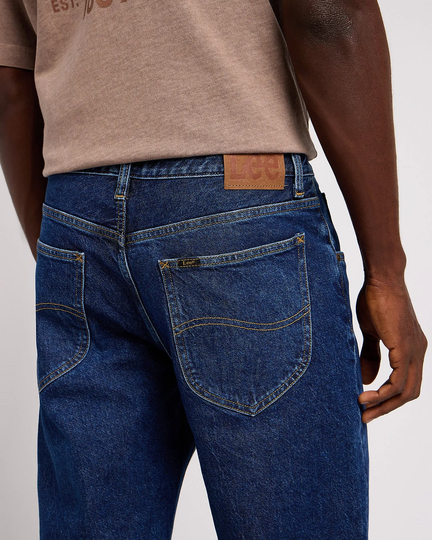 Lee Oscar Relaxed Tapered Mens Jeans - Blue Nostalgia