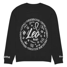 Leo Zodiac Personalized Knit Sweater