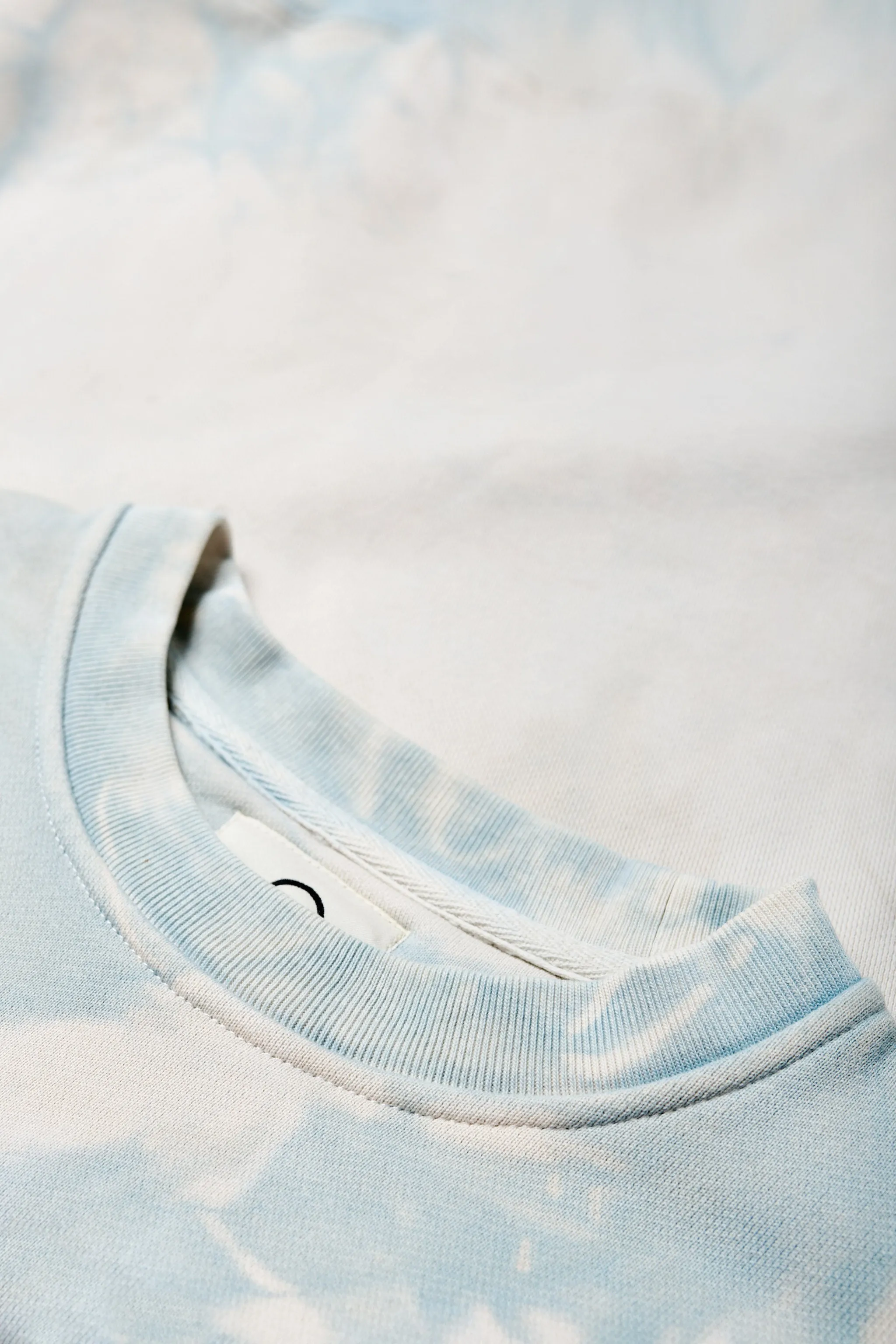 Liminal Unisex Hand-Dyed Sweater Pale Blue