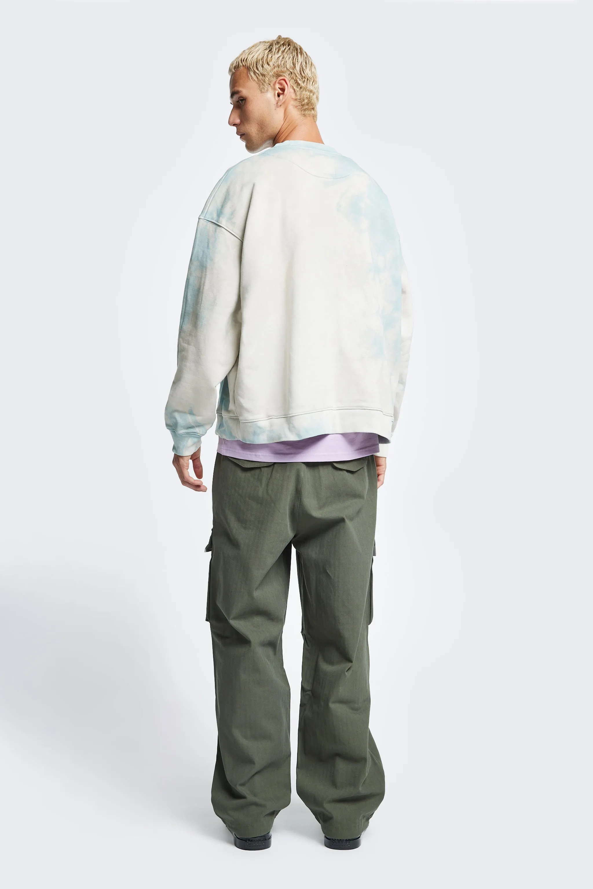 Liminal Unisex Hand-Dyed Sweater Pale Blue