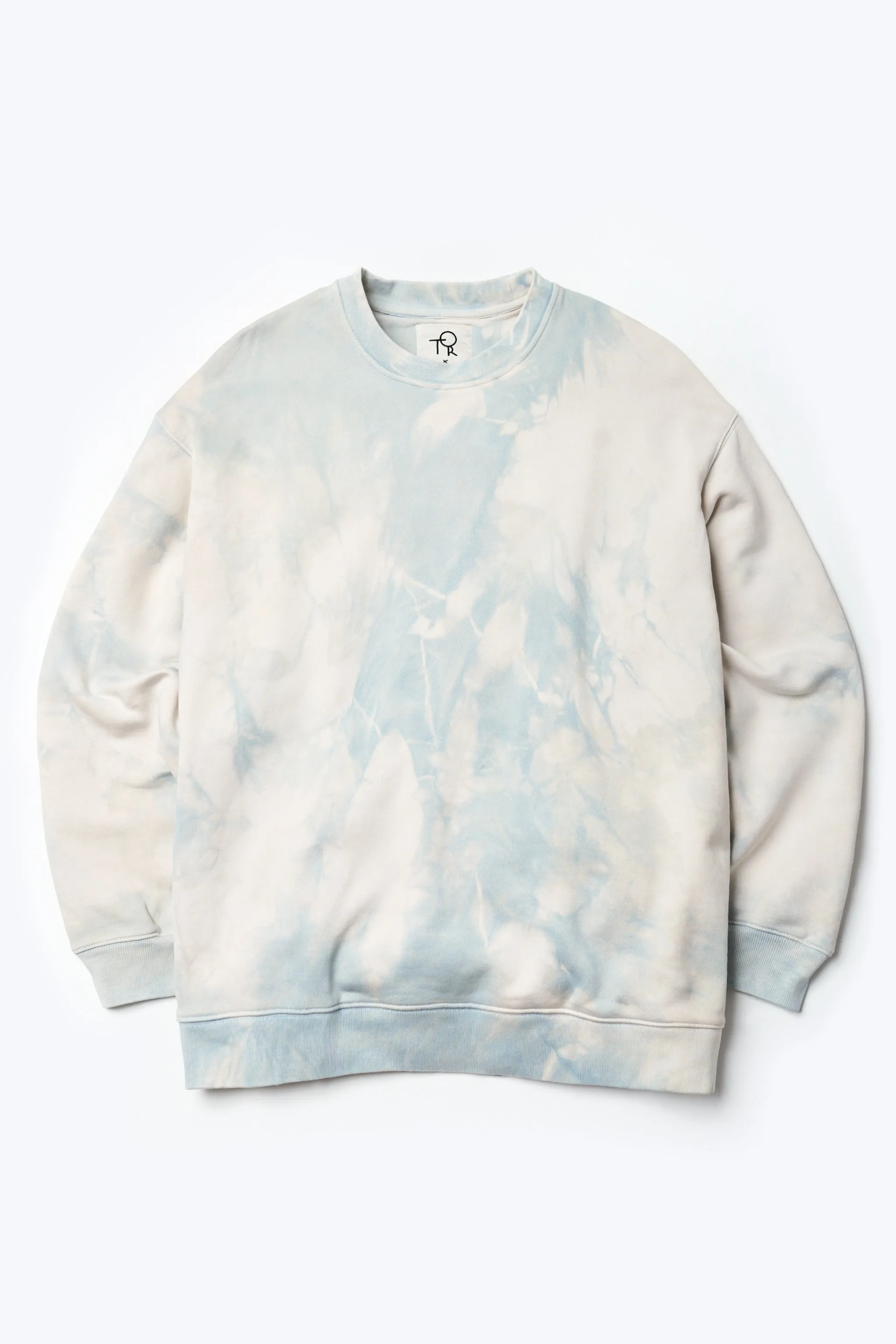 Liminal Unisex Hand-Dyed Sweater Pale Blue