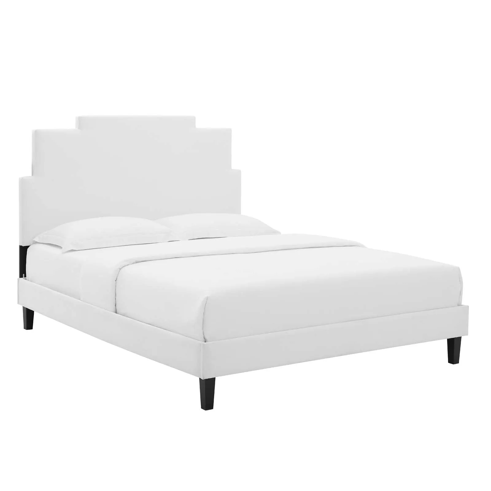 Lindsey Performance  Velvet Platform Bed