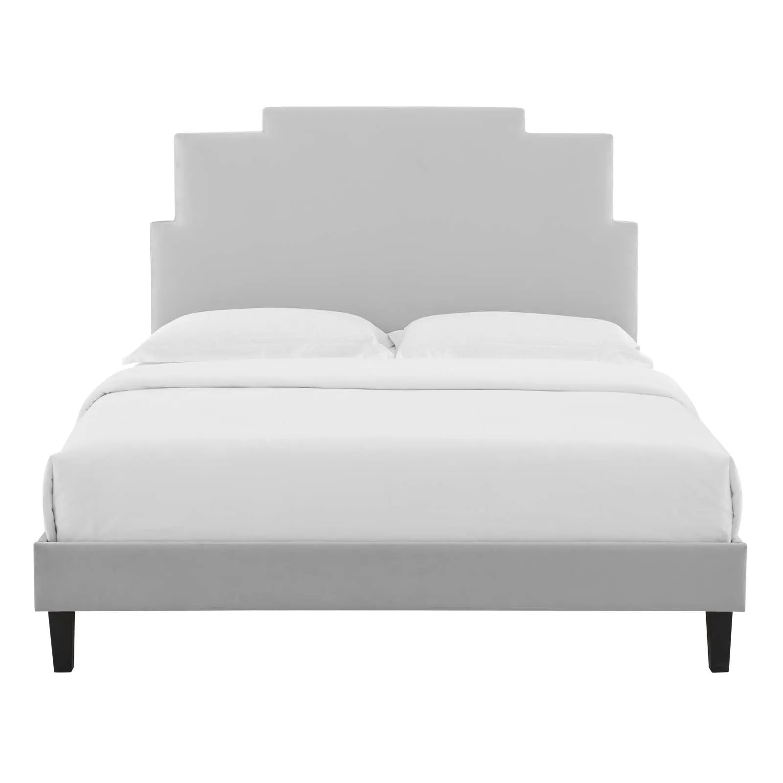 Lindsey Performance  Velvet Platform Bed