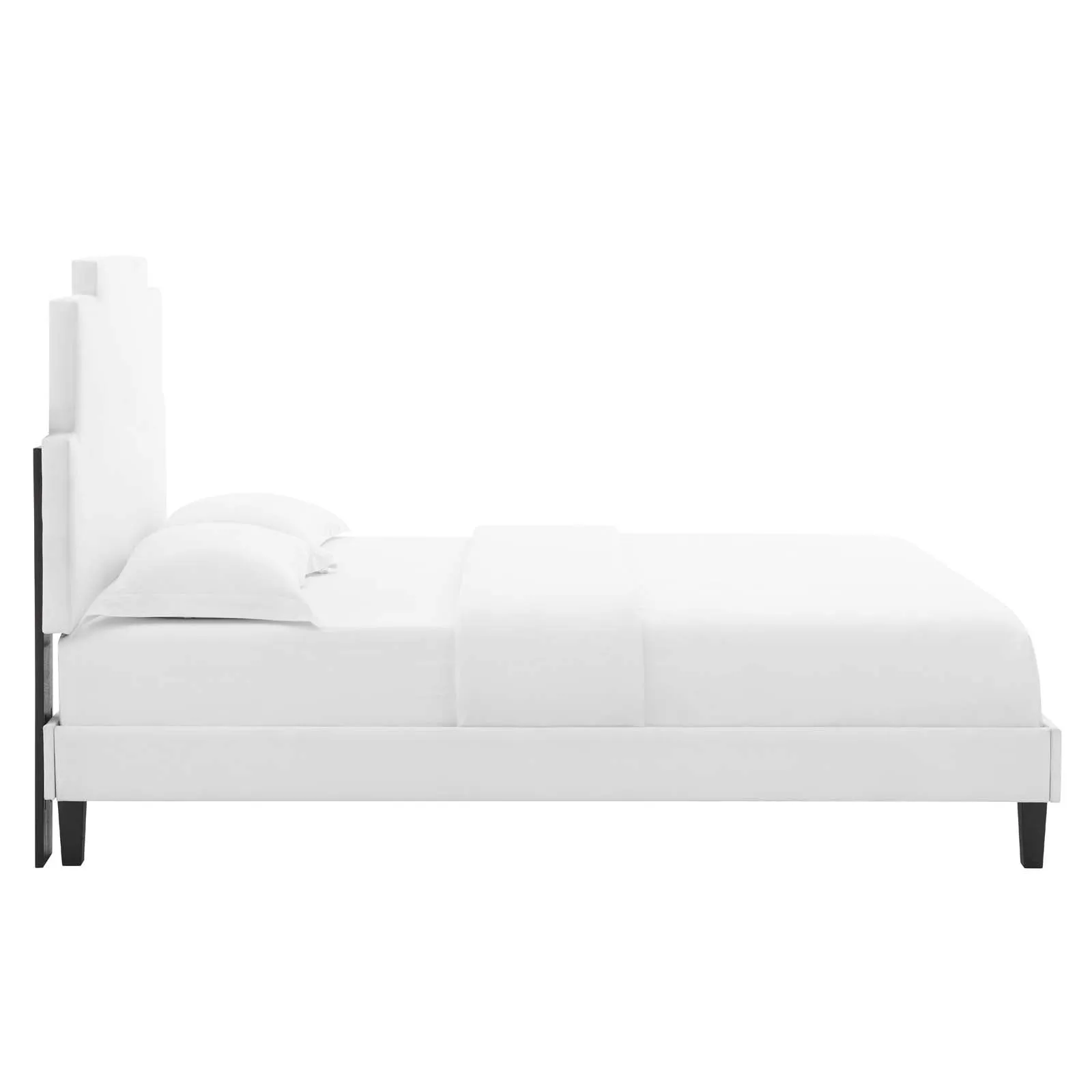 Lindsey Performance  Velvet Platform Bed