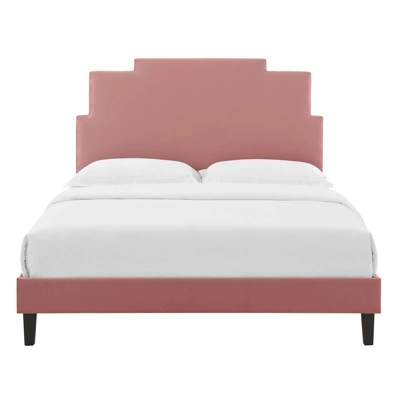 Lindsey Performance  Velvet Platform Bed