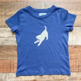 Little Paper Boat Blue Puppy Tee- Size 5