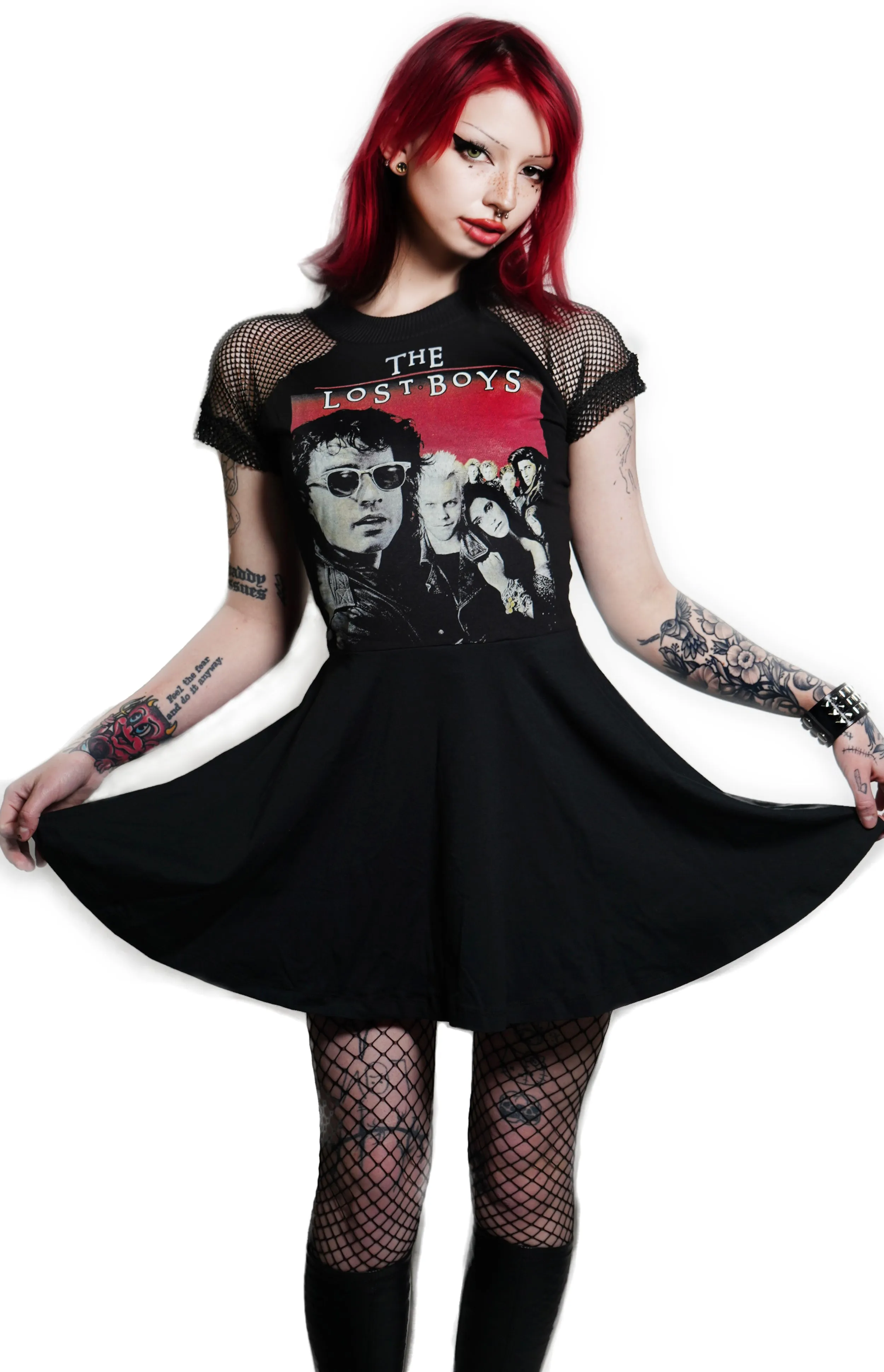 Lost Boys Fishnet Baby Doll Dress