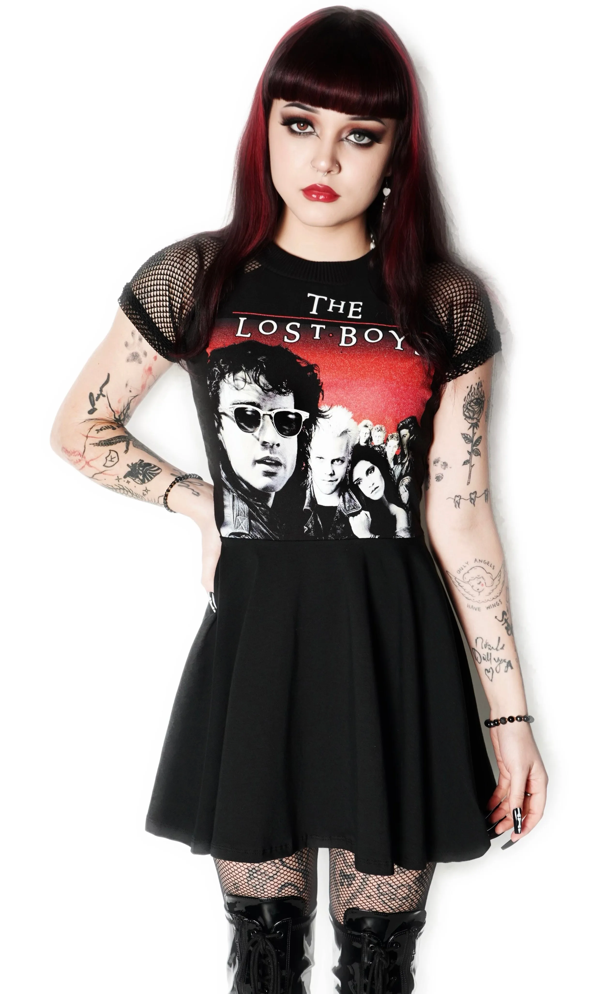 Lost Boys Fishnet Baby Doll Dress