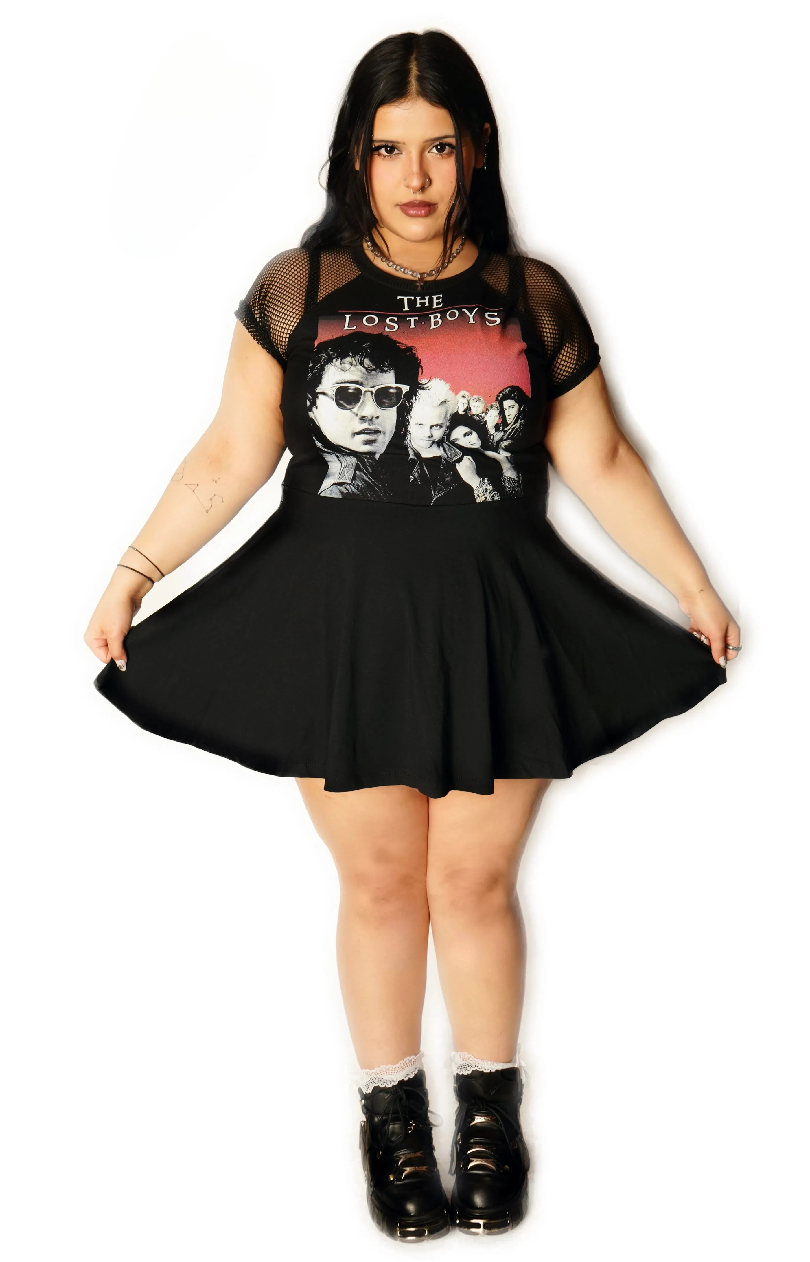 Lost Boys Fishnet Baby Doll Dress