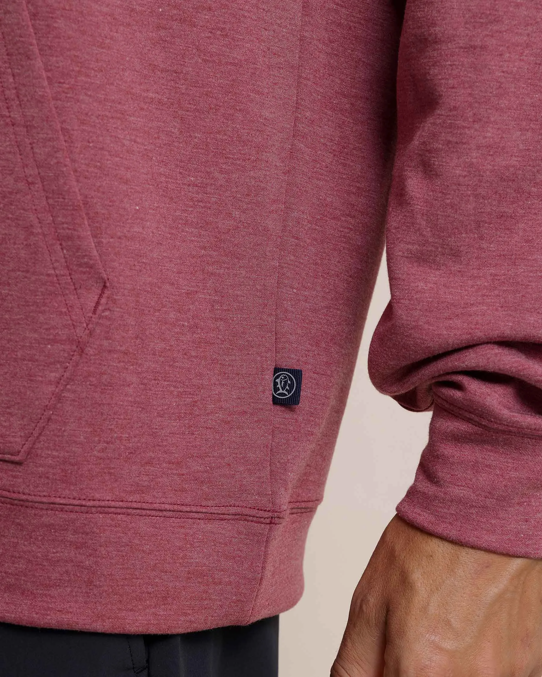 Manteo Heather Interlock Snapfront Hoodie