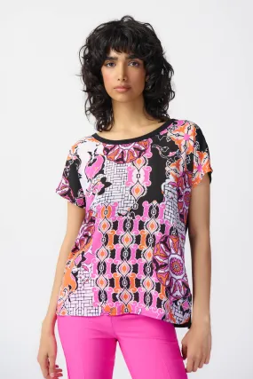 MEDALLION PRINT TOP