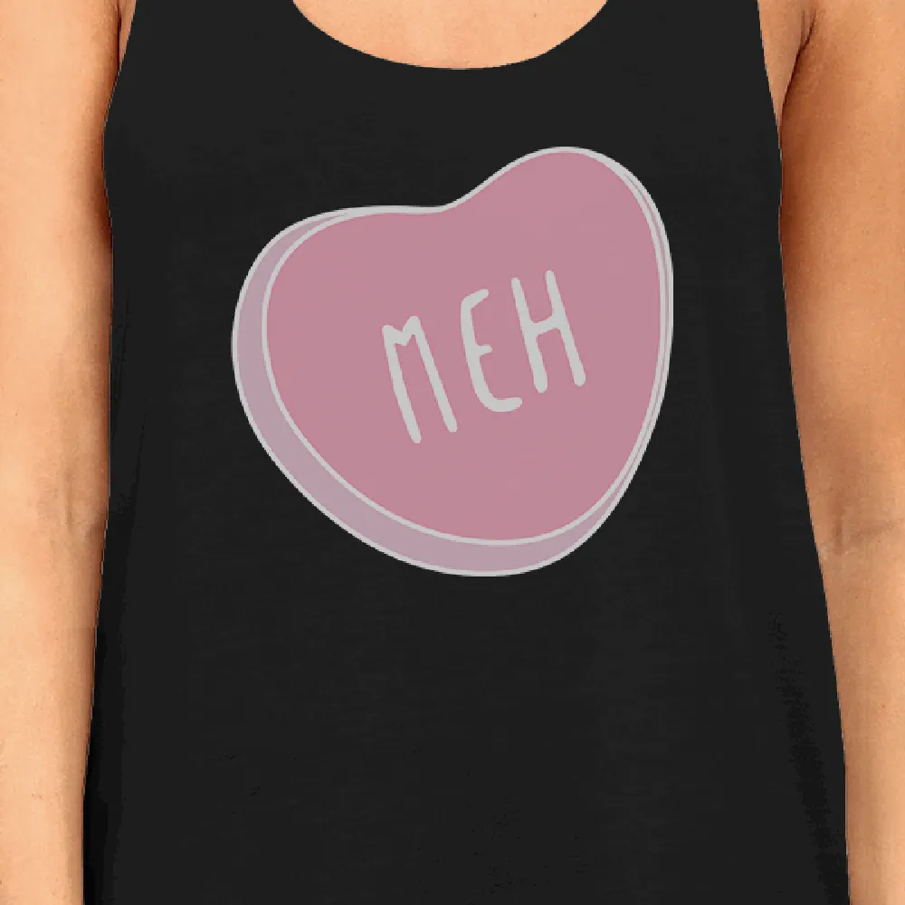 Meh Heart Womens Cotton  TankTop Lovely Heart Graphic Gift For Her