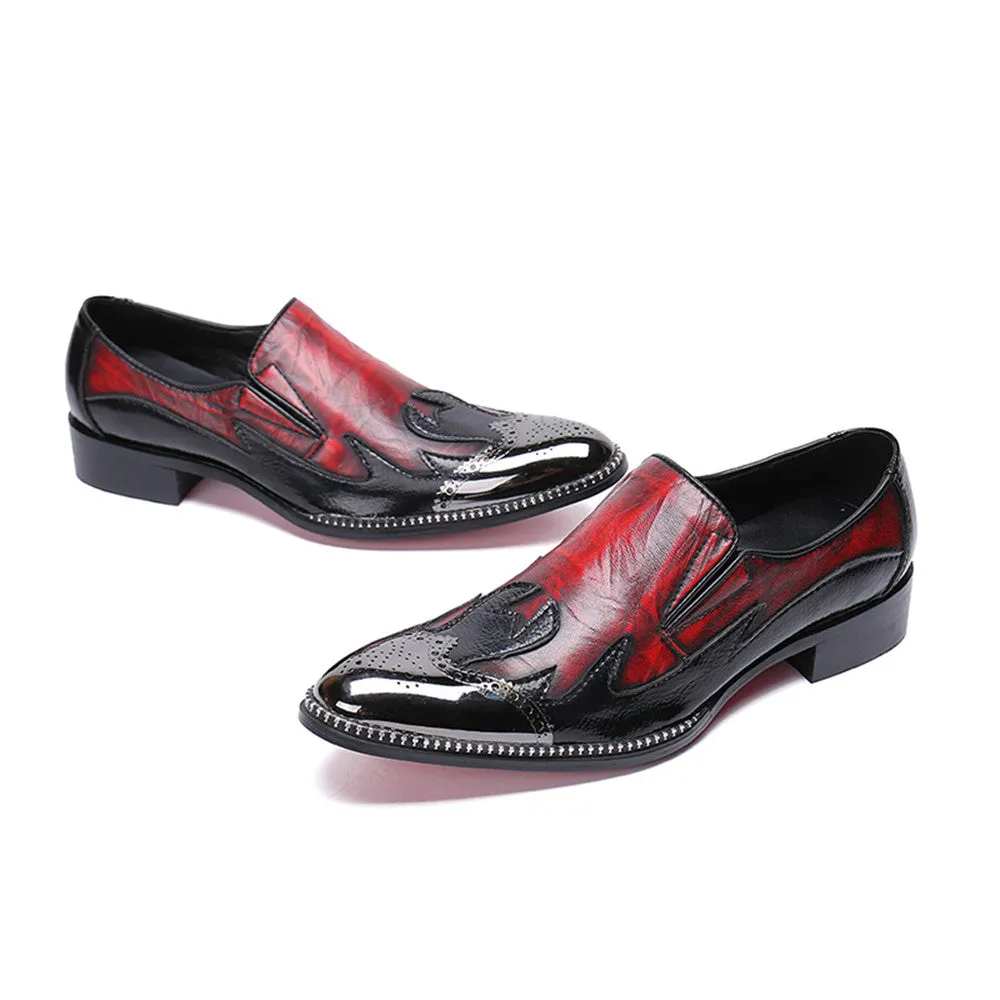 Mens Slip On Oxford Shoes