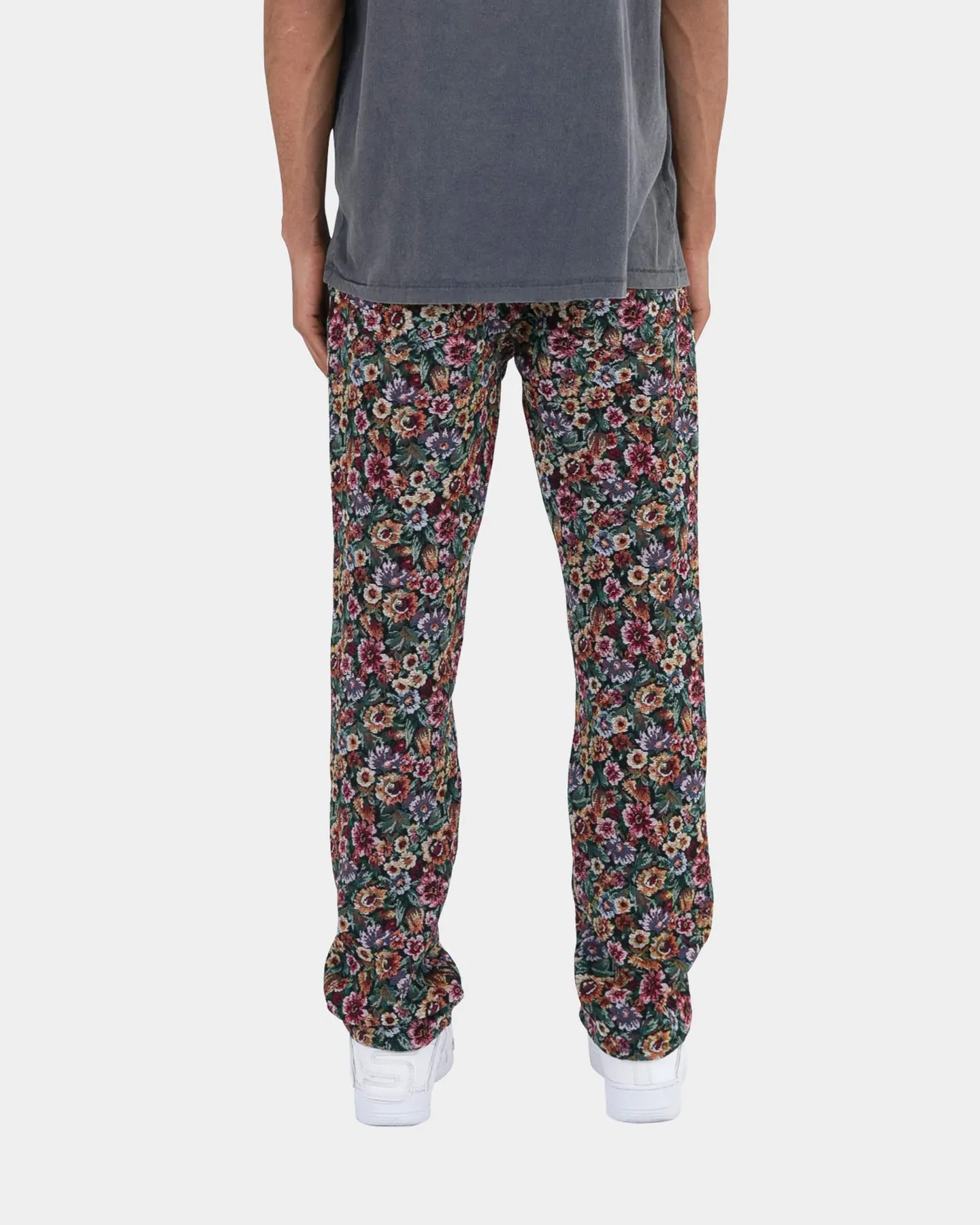 MNML V121 Floral Baggy Denim Jeans Multi