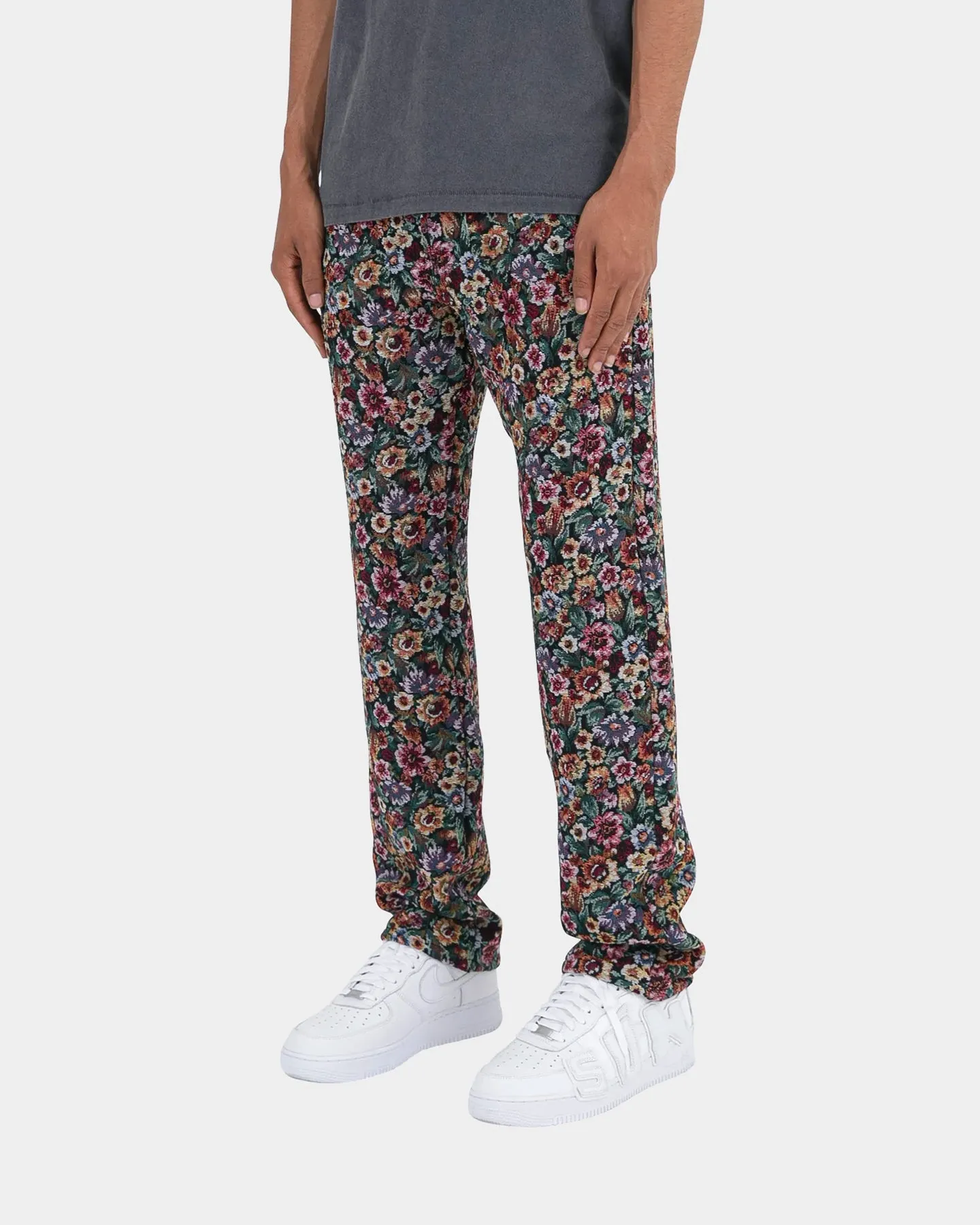 MNML V121 Floral Baggy Denim Jeans Multi