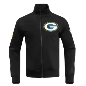 NFL GREEN BAY PACKERS CLASSIC MEN'S DK TRACK JACKET (BLACK)