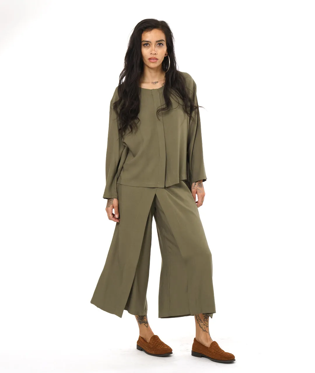 Niche - Tempo Twill - Santa Barbara Top - Olive