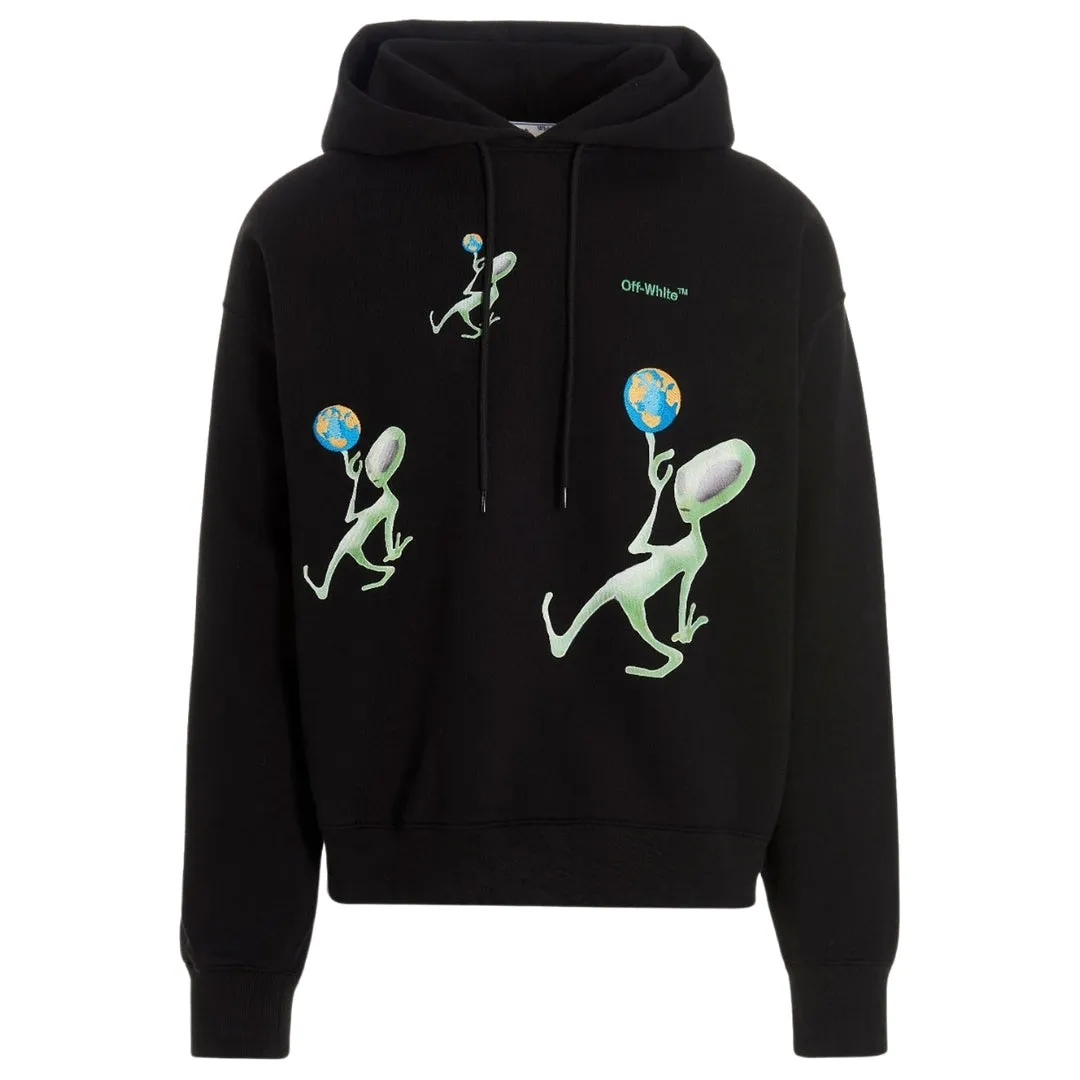 Off-White Alien Arrow Skate Fit Black Hoodie