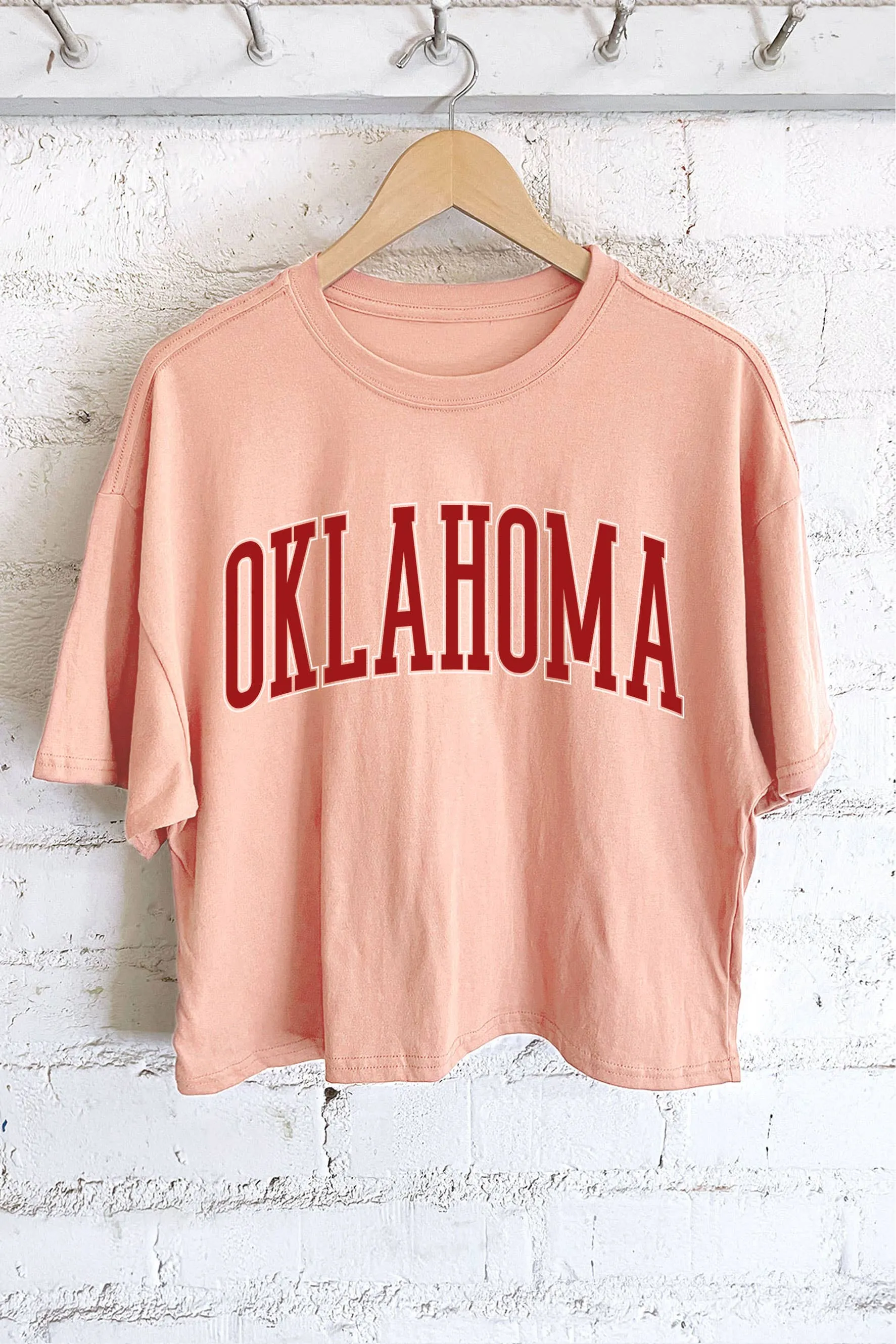 OKLAHOMA PUFF GRAPHIC LONG CROP TOP