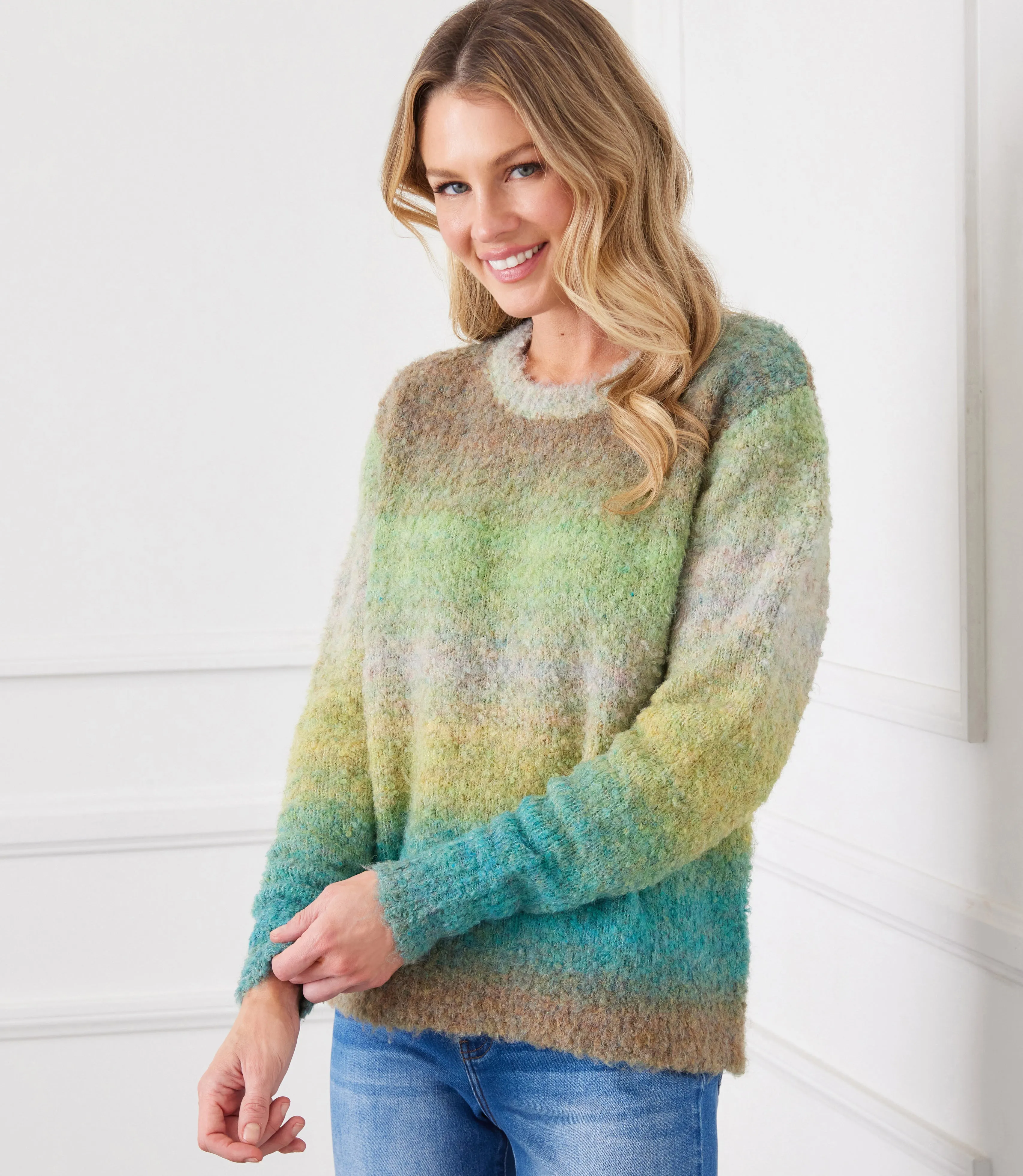 Ombre Boucle Sweater