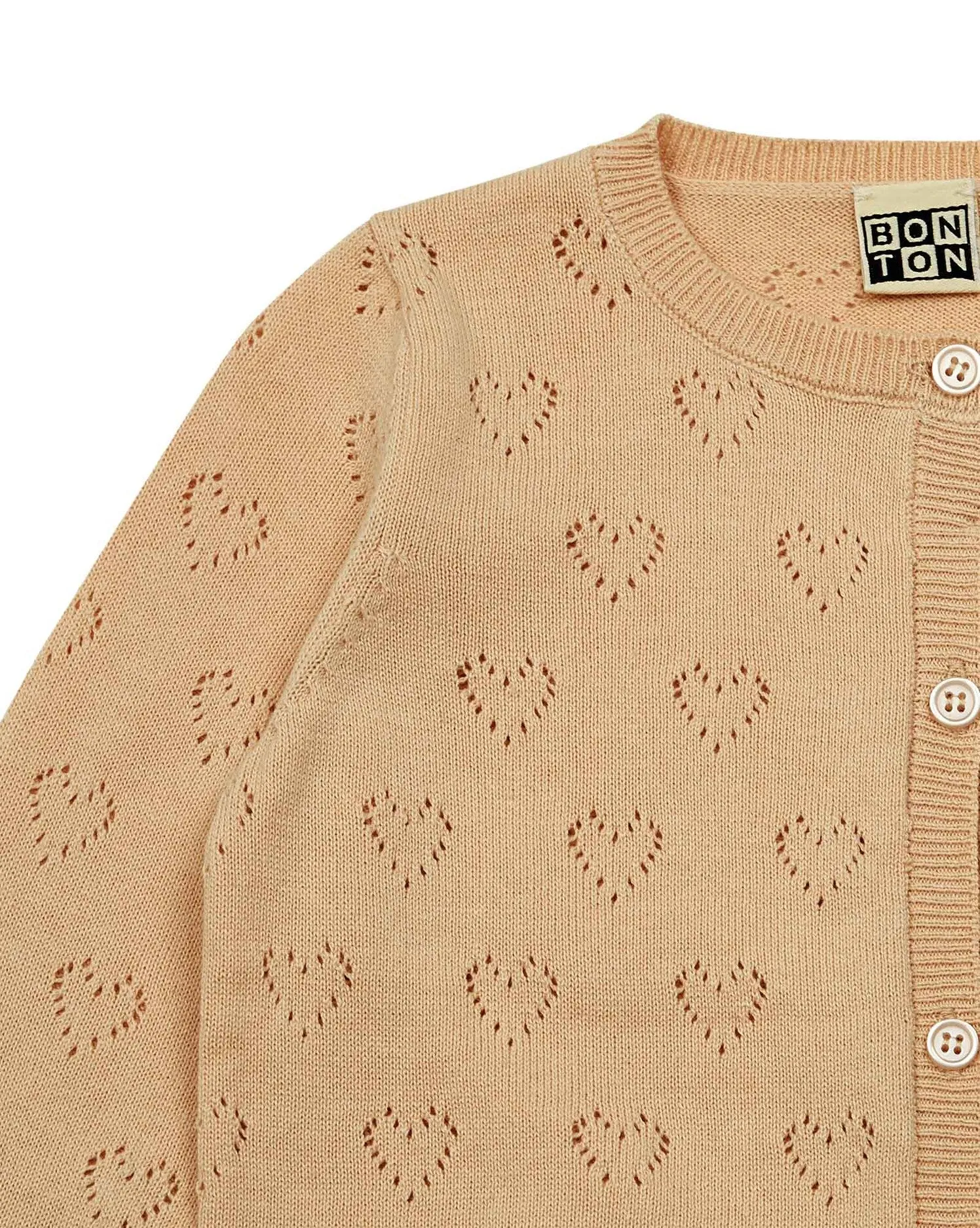 Openwork Hearts Cardigan - Bonton sp24