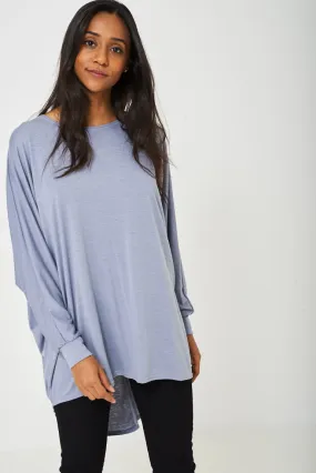 Oversized Tunic Top in Grey