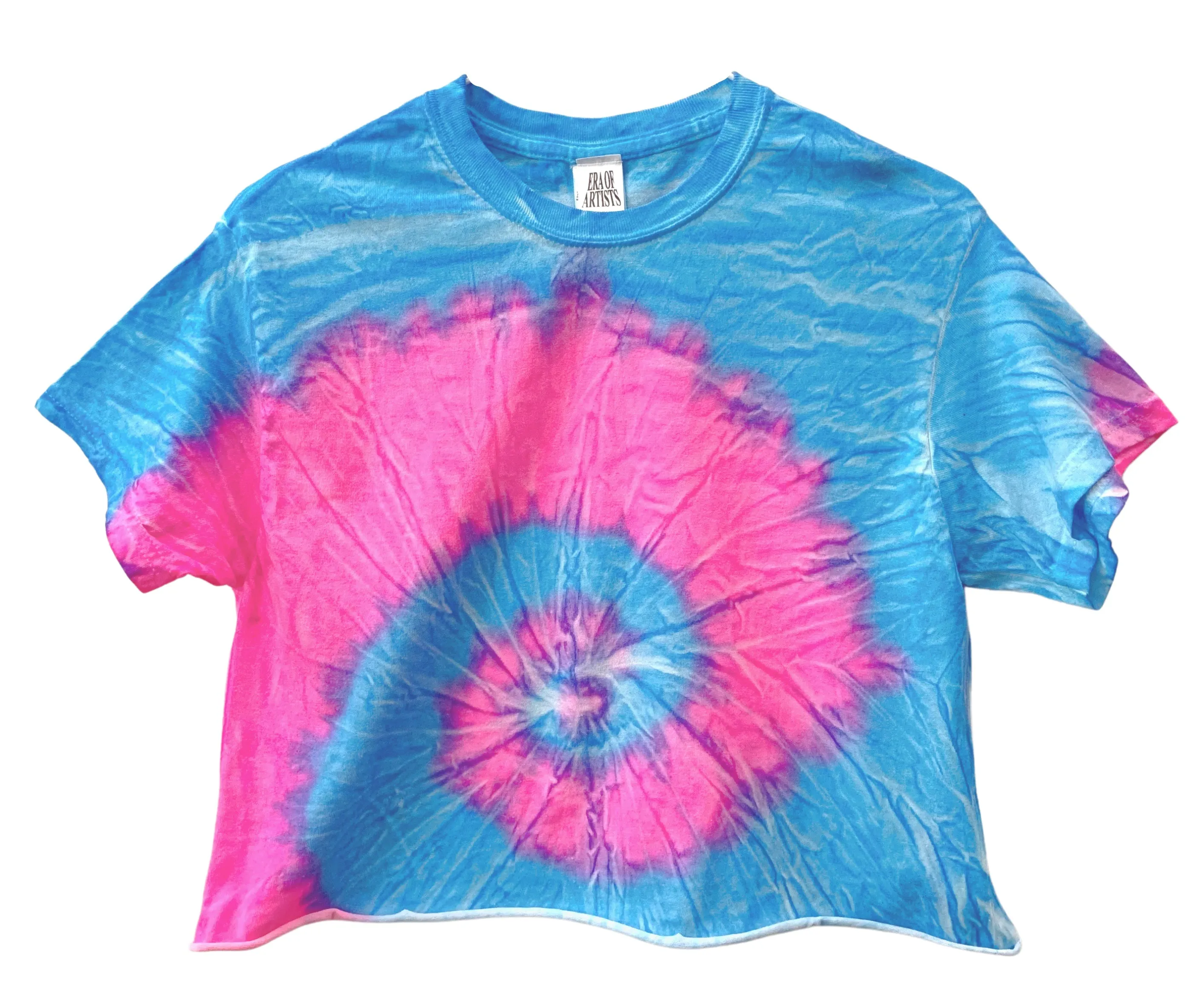 Paradise Neon Tie-Dye Unisex Cropped Tee