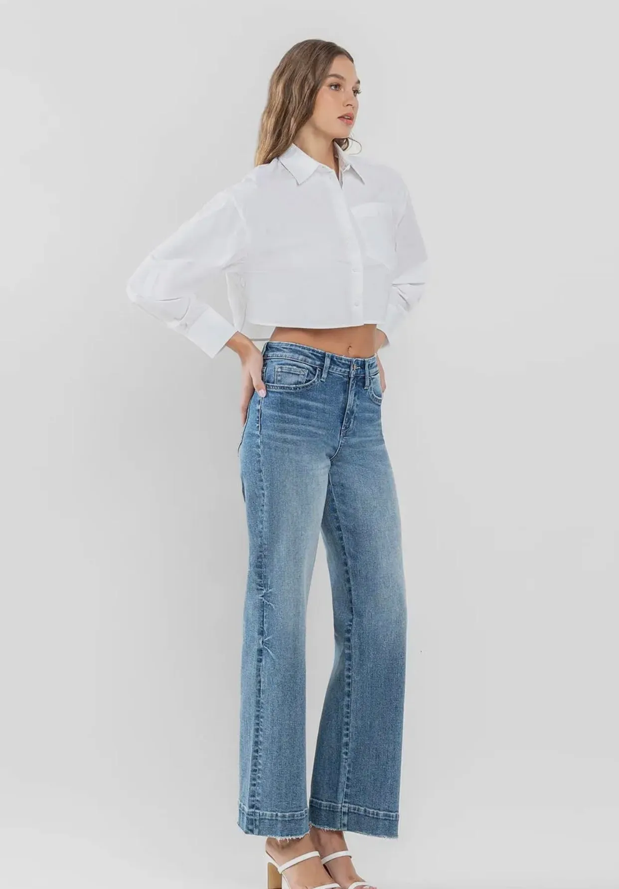 Permissible wide leg trouser denim - flying monkey