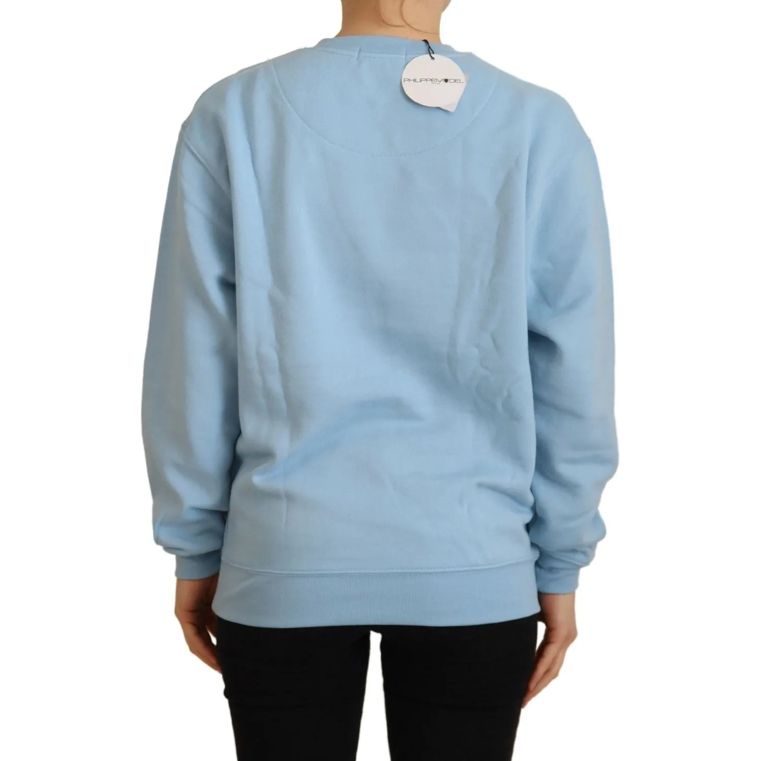 Philippe Model Elegant Light Blue Long Sleeve Sweater